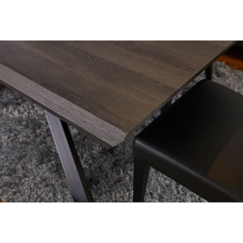 Rye Studio Roma Modern Grey Wood Dining Table