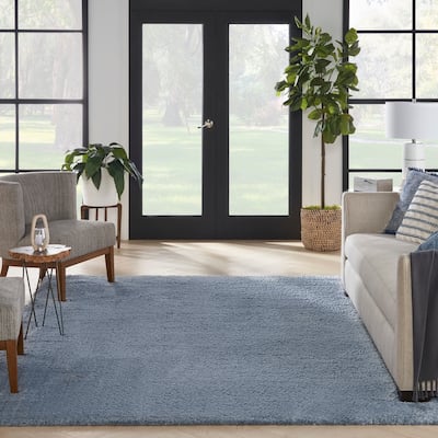 Nourison Luxurious Shag Ultra-plush Pile Glam Solid Area Rug