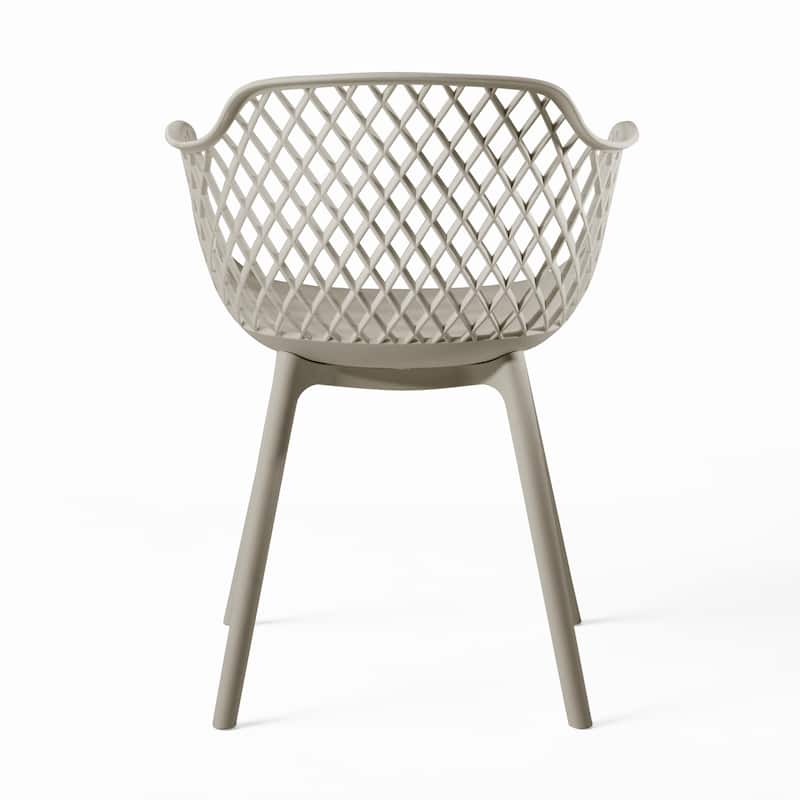 Poppy Outdoor Modern Dining Chair (Set of 4) by Christopher Knight Home