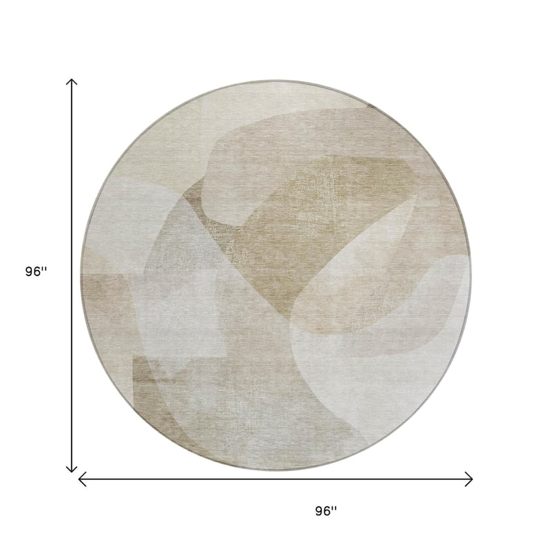 HomeRoots Abstract Transitional Rectangle Outdoor Rug