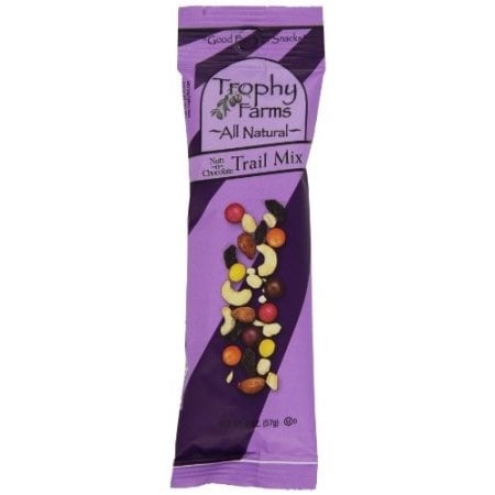 Trophy Farms All Natural Trail Mix - Nuts N Chocolate - Case of 12 - 2 oz.