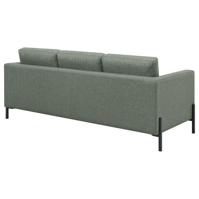 Tilly Contemporary Fabric Upholstered Track Arm Sofa