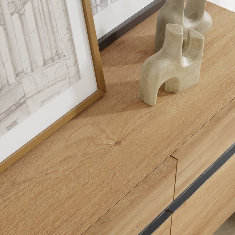 Modern TV Stand for TVs up to 120 inch, 4 in 1 TV Console with 12 Drawers, Media Console Table