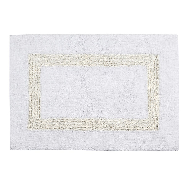 Shop Better Trends Hotel Collection In Race Track Pattern 100 Cotton Super Absorbent Reversible Double Sided Bath Mat Rug On Sale Overstock 8873491