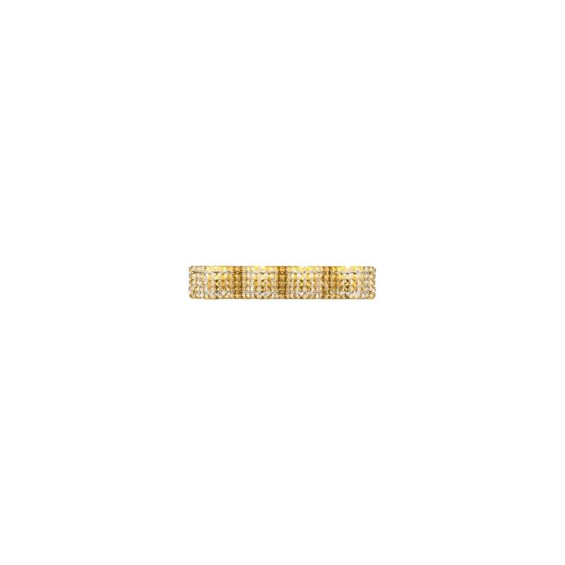 Brass Crystal Wall Sconce - 4 Light Glamour Wall Light - Dimmable Wall Decor - Easy Install - 4.7