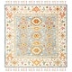 preview thumbnail 11 of 9, SAFAVIEH Handmade Aspen Meda Boho Tribal Wool Rug 7' Square - Blue/Ivory - Square