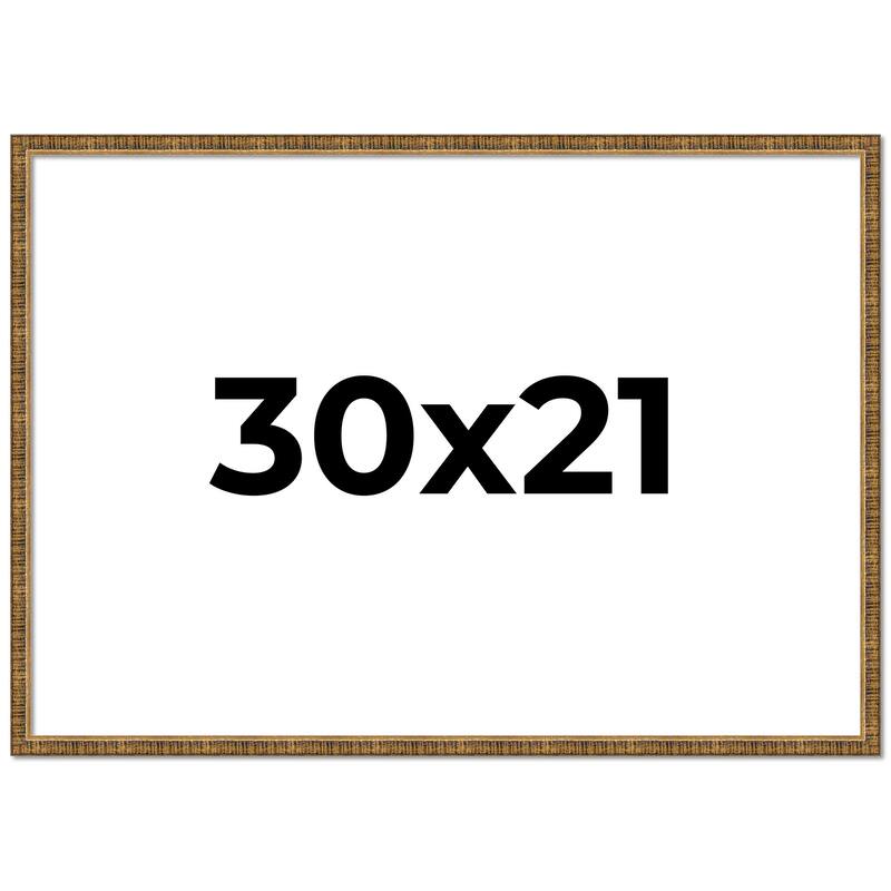 30x21 Frame Gold Picture Frame - Complete Modern Photo Frame Includes