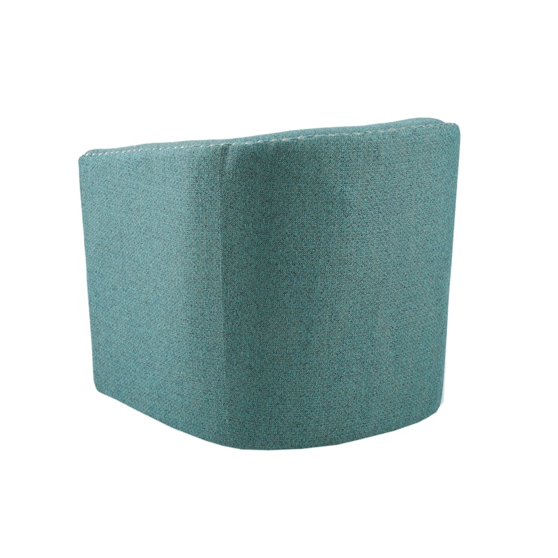 Madison Park Tyler Upholstered Swivel Barrel Chair with Nailheads
