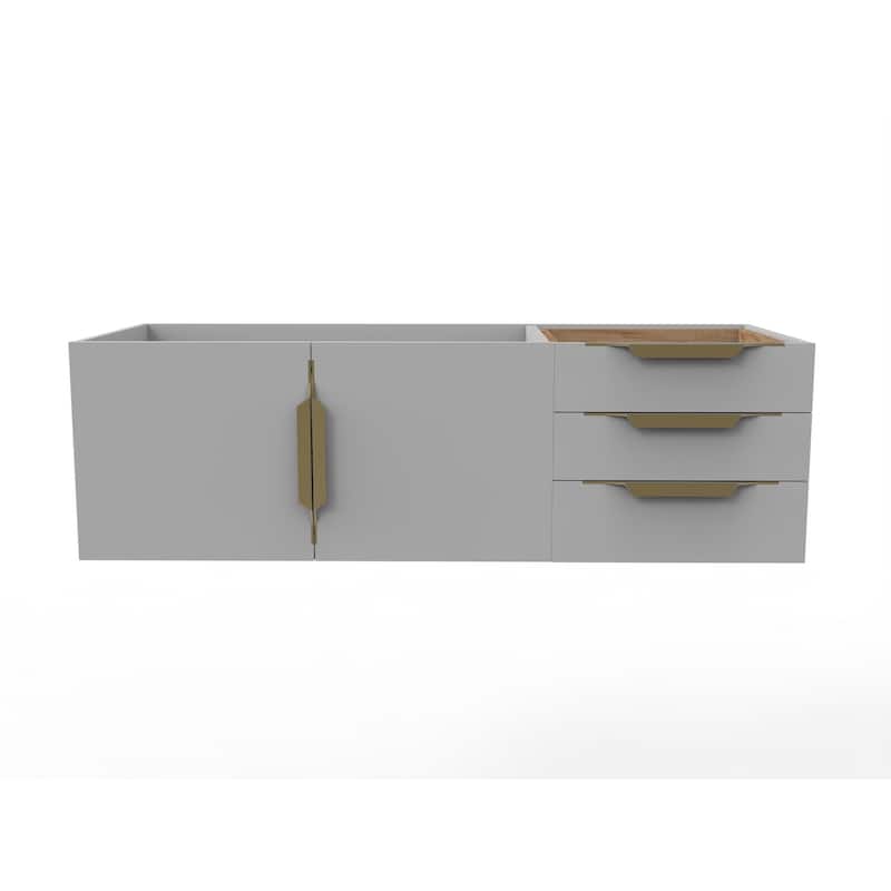 Alpine 48" Wall Mounted Bathroom Vanity (Base Only)