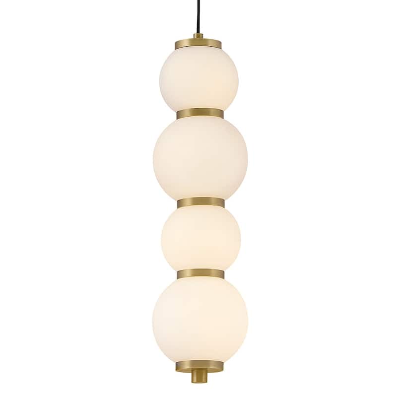 Hinkley Lighting 47397 Trigo 6" Wide LED Mini Pendant with Etched Opal