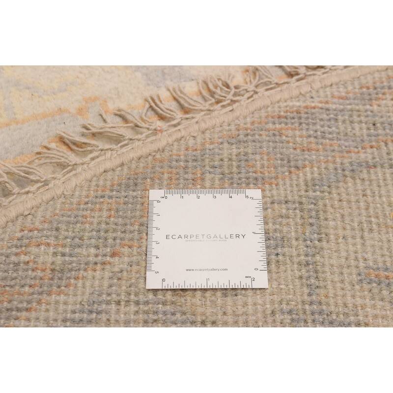ECARPETGALLERY Hand-knotted Royal Oushak Beige Wool Rug - 5'10 x 5'10