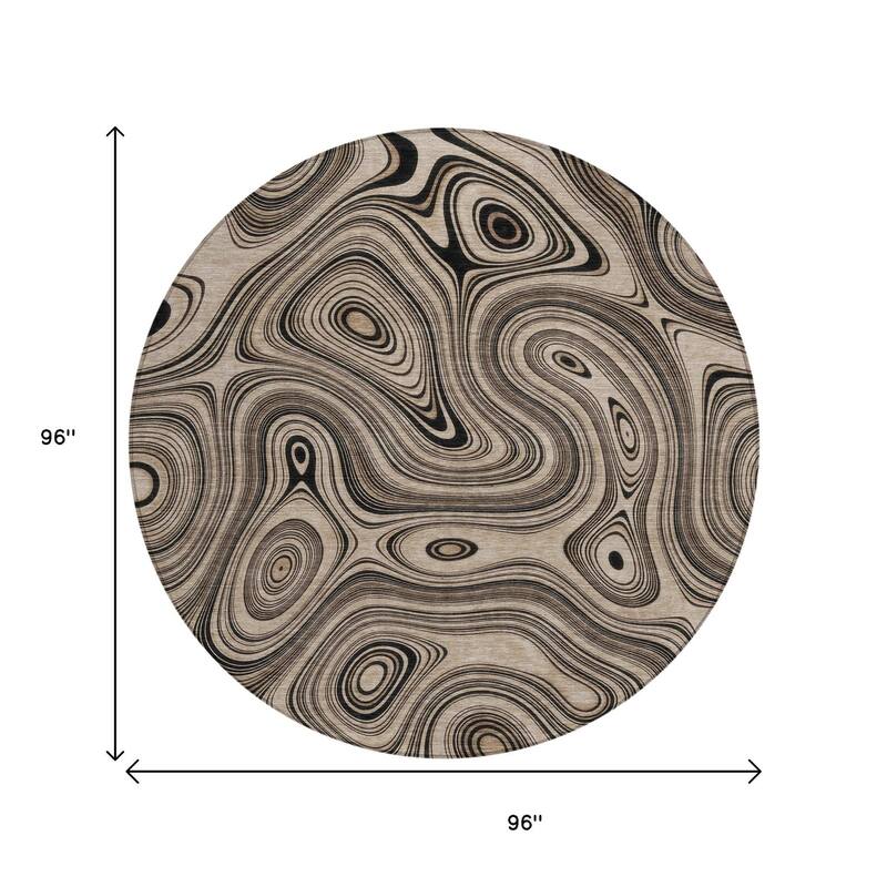 HomeRoots Geometric Transitional Rectangle Outdoor Rug