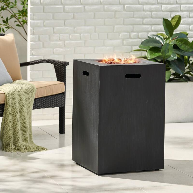 19.5" Outdoor Propane Fire Pit, 30,000 BTU, Tank Inside