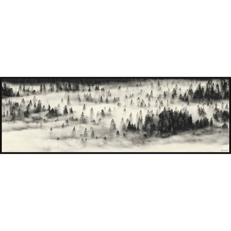 Fog Always Lift Floater Framed Print on Canvas