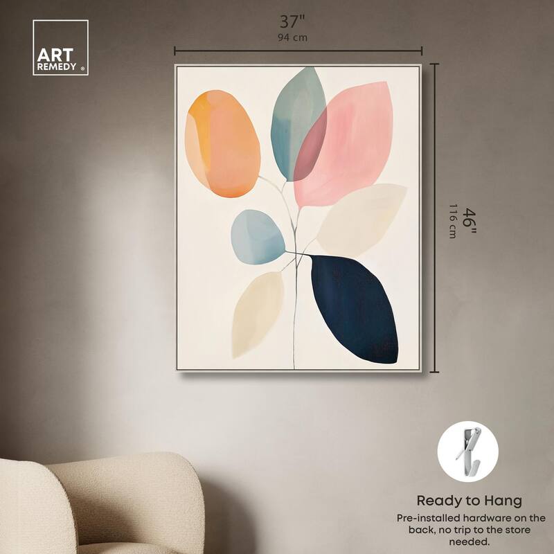 Soft Edge Foliage Canvas by Art Remedy