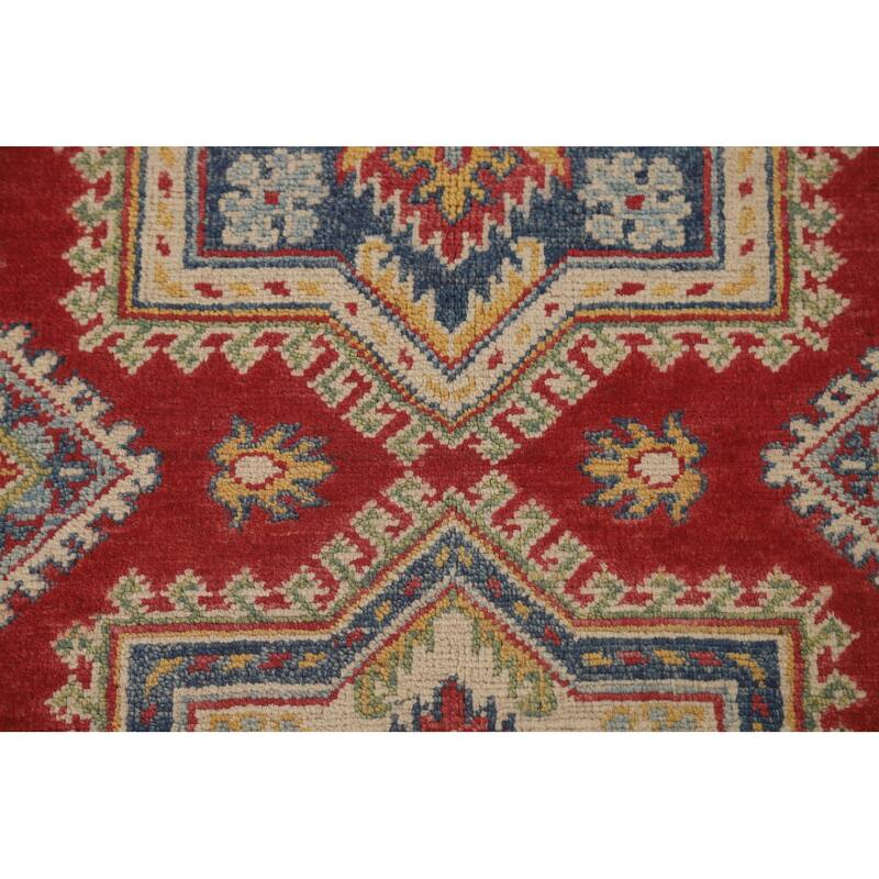 Oriental Kazak Area Rug Handmade Wool Carpet - 5'0" x 6'9"