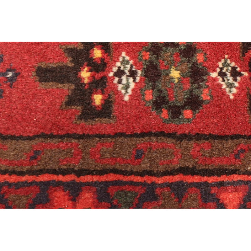 ECARPETGALLERY Hand-knotted Andelz Red Wool Rug - 3'11 x 6'4