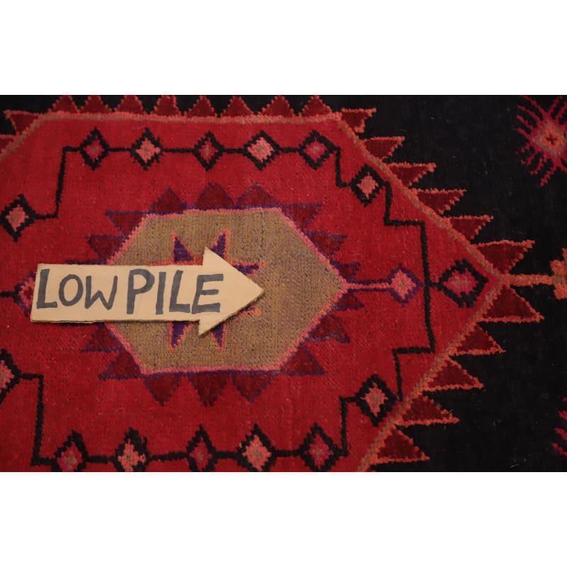 Hand Knotted Oriental 100% Wool Carpet Traditional Tribal Red Ardebil Runner Rug - 11' 3'' X 3' 5''