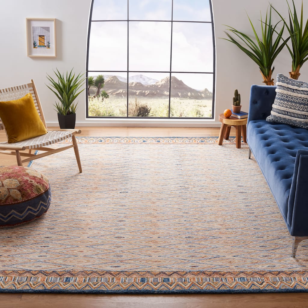 SAFAVIEH Handmade Aspen Lavrenti Boho Tribal Wool Rug