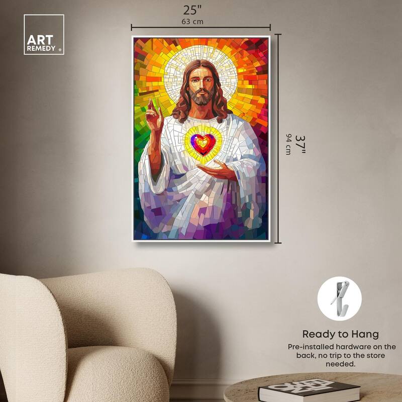 Blocks of Benediction I Canvas by Art Remedy