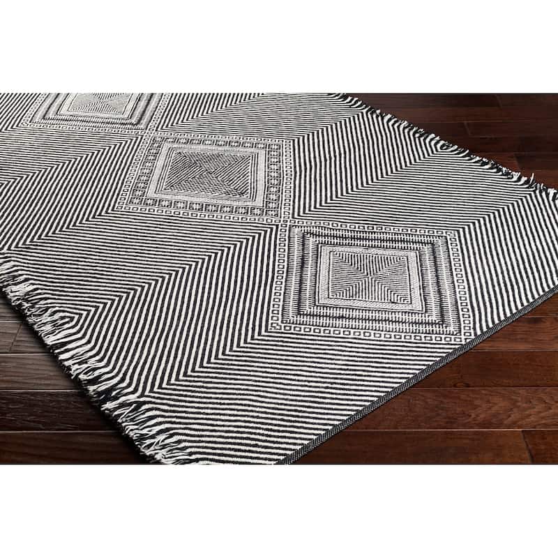 Artistic Weavers Julius Handmade Boho Fringe Cotton Area Rug