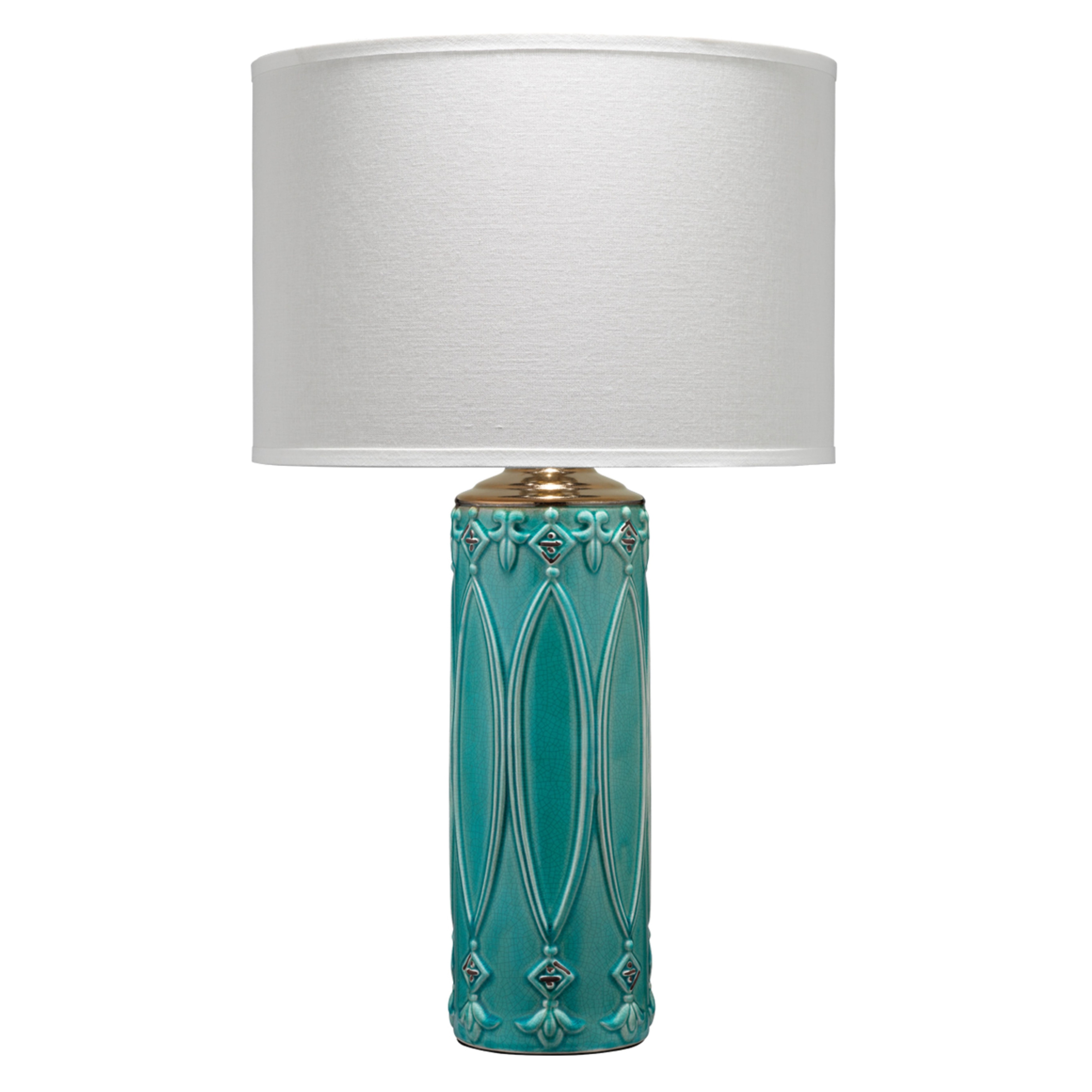 Tabitha Table Lamp in Turquoise Ceramic