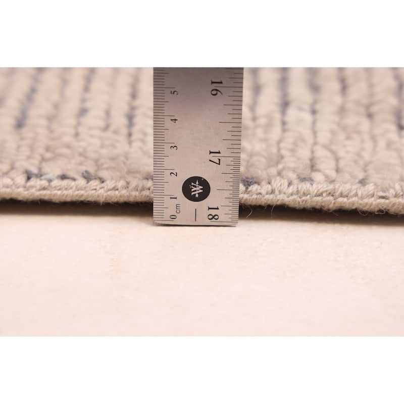 ECARPETGALLERY Hand-knotted Mystique Light Khaki Wool Rug - 5'4 x 7'10