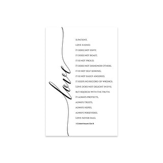 Love Is Patient Love Is Kind 1 Corinthians 13:4 8 Print On Acrylic