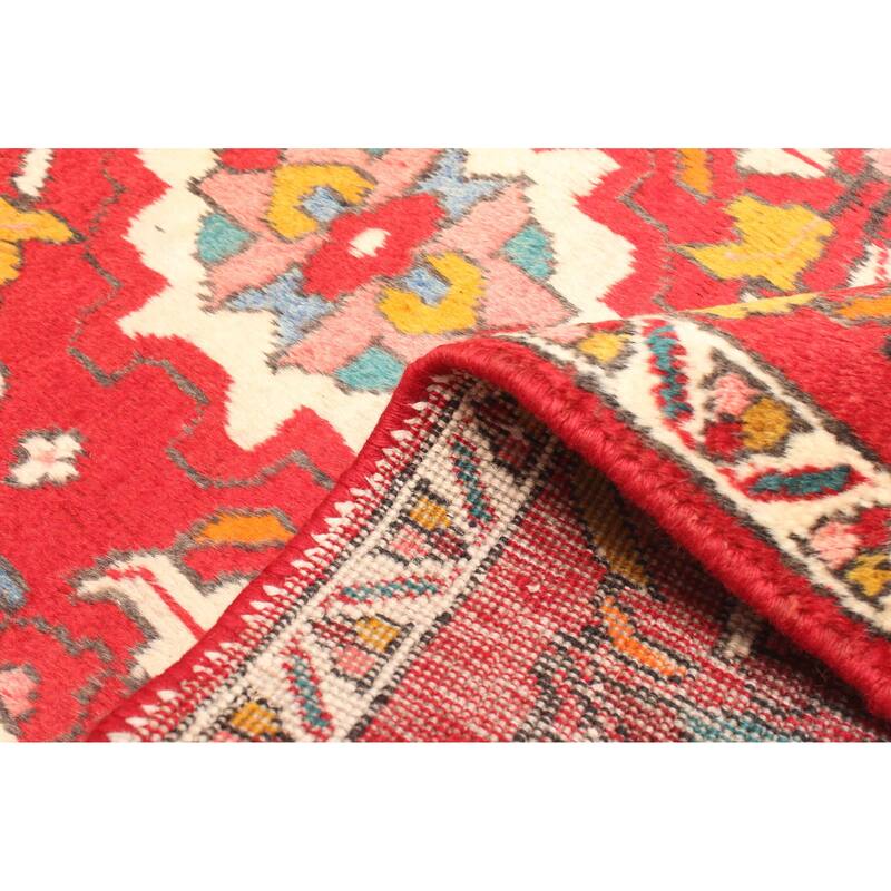 ECARPETGALLERY Hand-knotted Konya Anatolian Red Wool Rug - 2'4 x 7'5