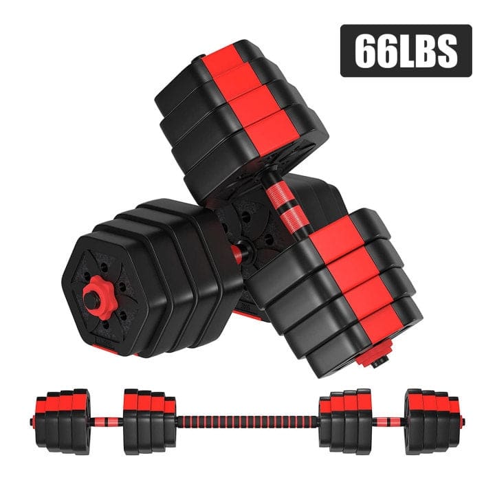 ZENOVA Adjustable Dumbbells 66 LBS, Adjustable Weight Sets with Connecting Rod