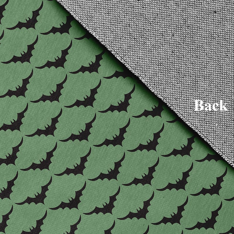 Bat Colony Halloween Chenille Rug, 18" x 30"