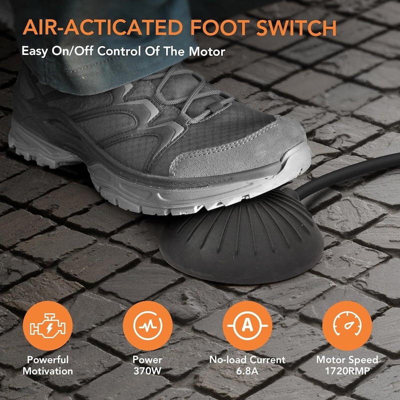 100 Ft x 1/2 Inch Heavy Duty Electric Drain Cleaner Machine for 2-4 Inch Pipes