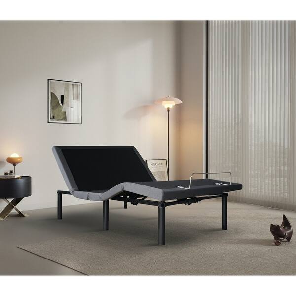 Adjustable Electric Bed Frame with Remote Control Folding DesignQueen