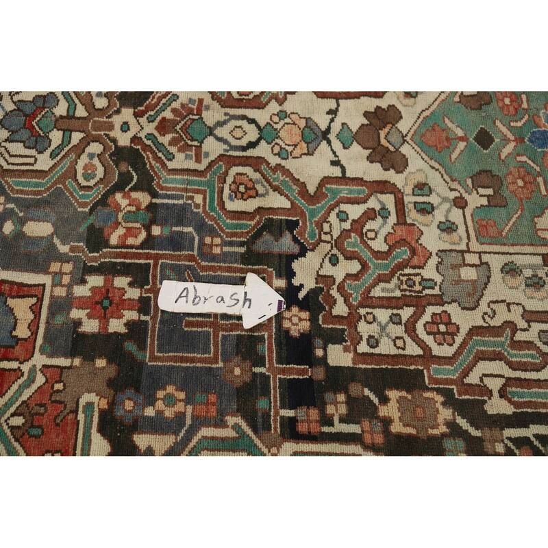Bakhtiari Vintage Persian Area Rug Hand-Knotted Wool Carpet - 7'1" x 9'9"