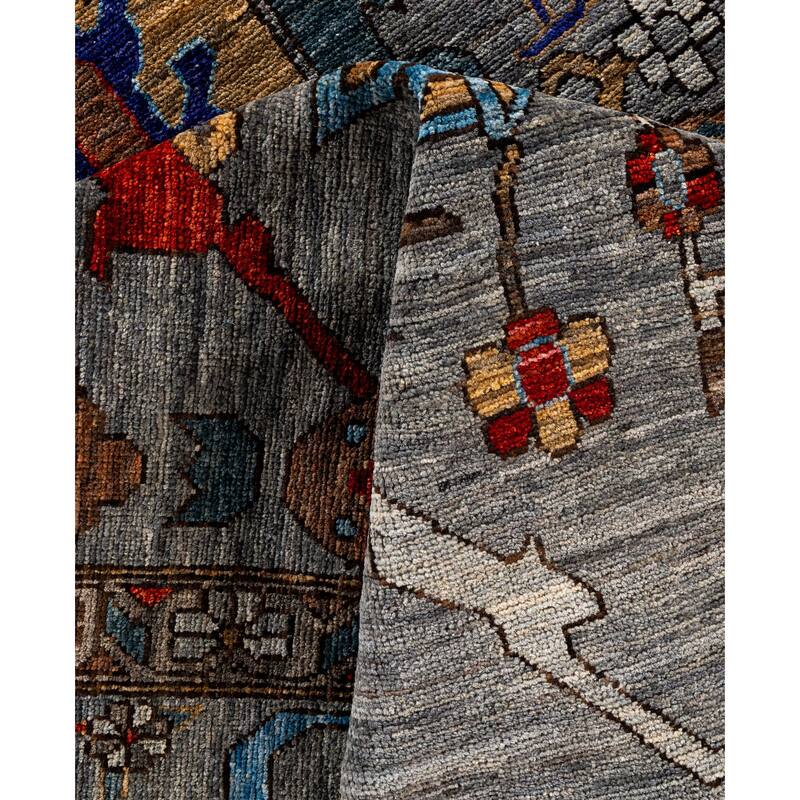 Serapi One-of-a-Kind Hand-Knotted Area Rug - Gray - 8' 1" x 10' 0"