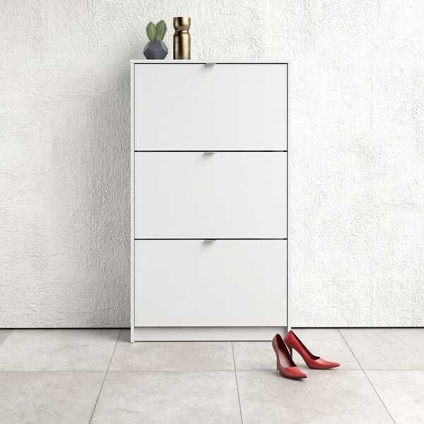 Scandinavian store shoe cabinet