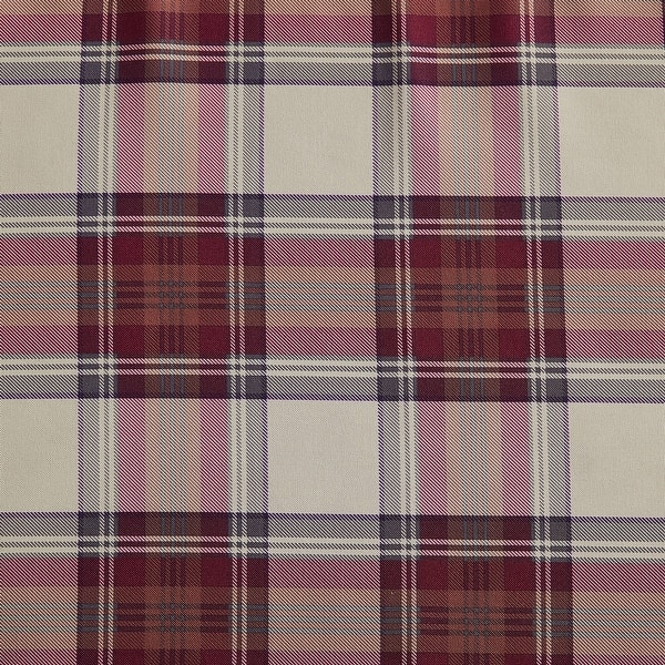 Eddie Bauer Window Valance - Edgewood Plaid Tab Top Treatment 50x20 Inch