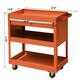 3-Tier Rolling Tool Cart with Drawer Steel Utility Storage Tool Box