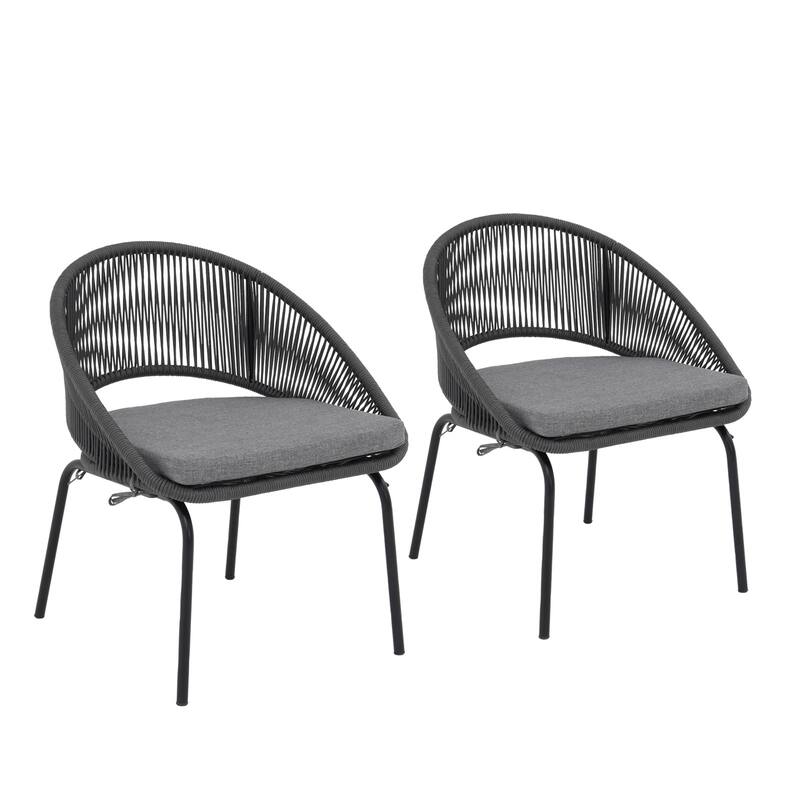 Outdoor 2 Piece Single Chair Set with Free Coffee Table