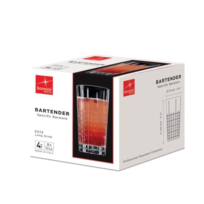 Bormioli Rocco Set of 4 Este Ounce Cooler Glasses