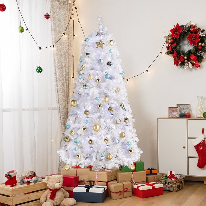 6ft Hanging Tree Structure with Lights 8 Modes Christmas Tree - N/A