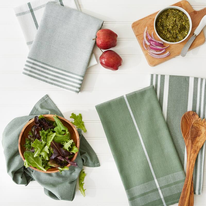 Classic Oversized Woven Dishtowels (Set of 5)