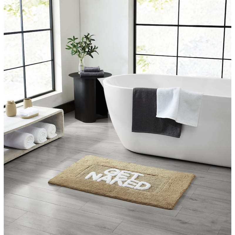 Jean Pierre Cotton "Get Naked" 21 x 34 in. Bath Rug