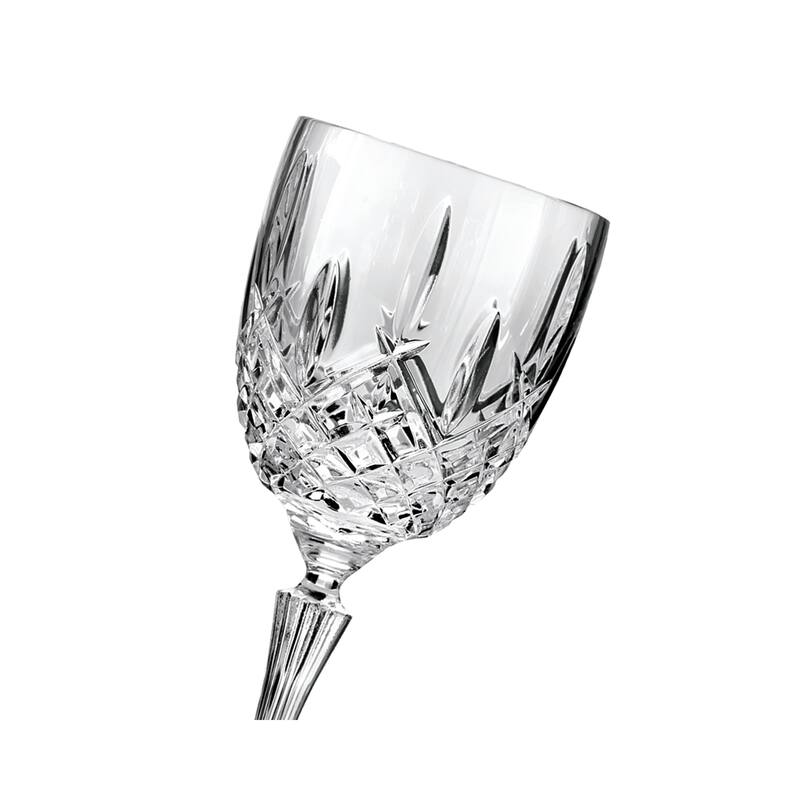 Set of 4 Markham Goblet Crystal Glasses, 13 Ounce, Clear (164644)