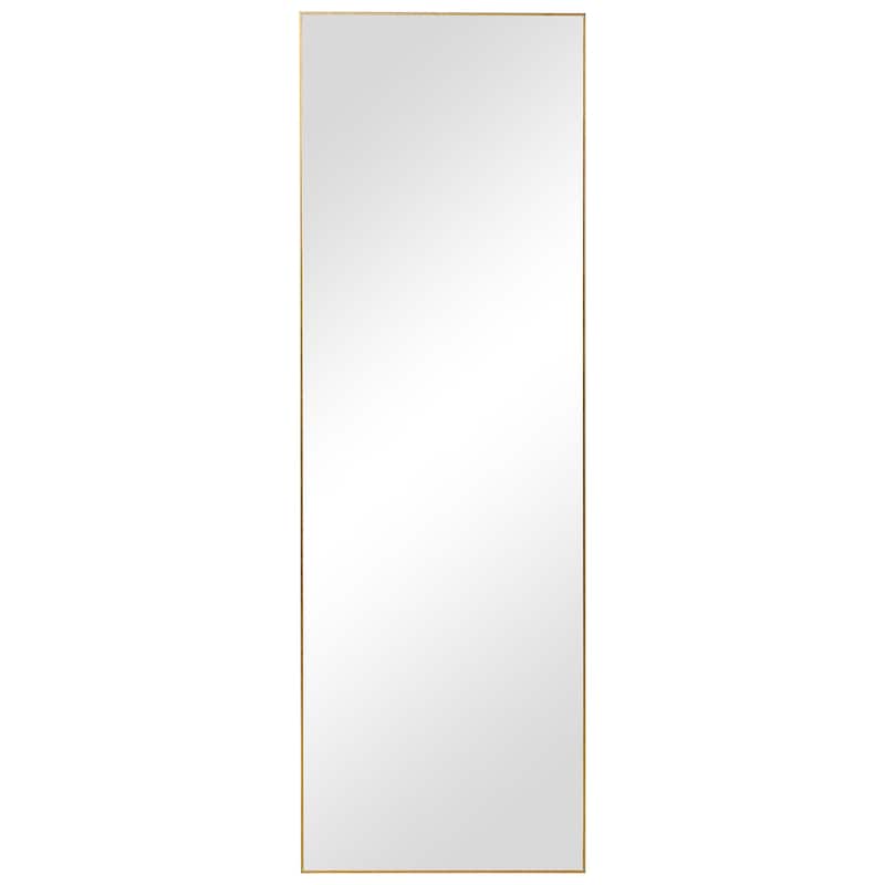 Copper Grove Long Rectangle Thin-framed Wall Mirror - Gold