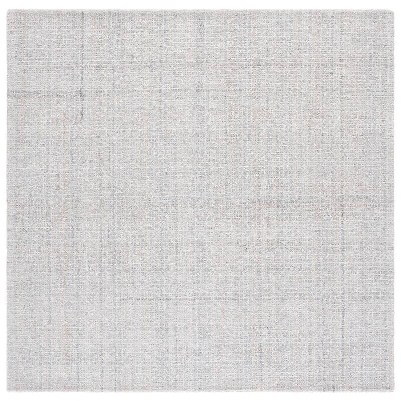 SAFAVIEH Handmade Renewal Linzee Modern Rug - 6' Square - Grey/Ivory