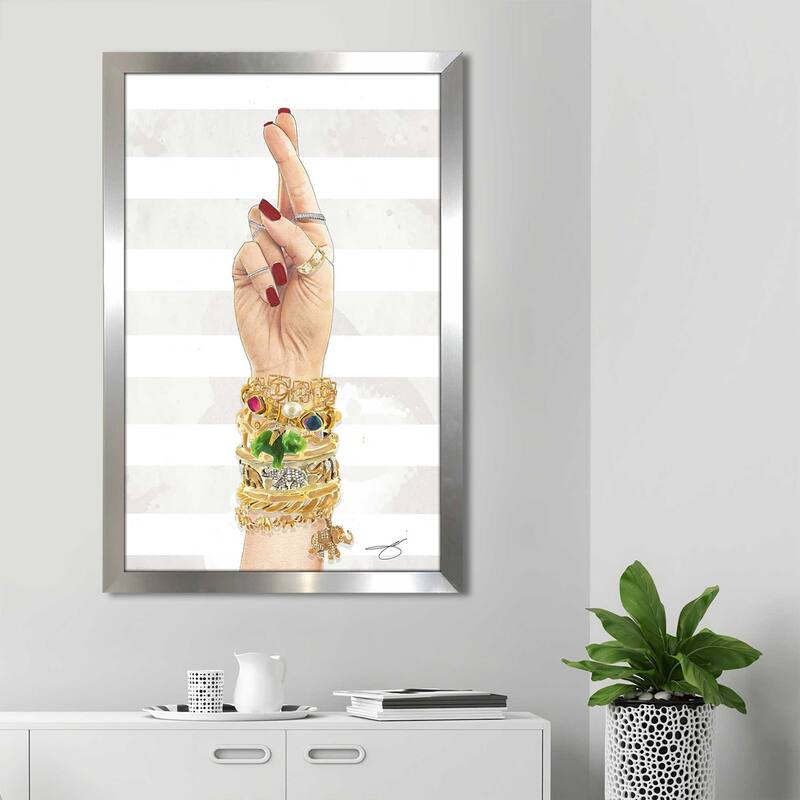 "Fingers Crossed" by Jodi Print on Acrylic