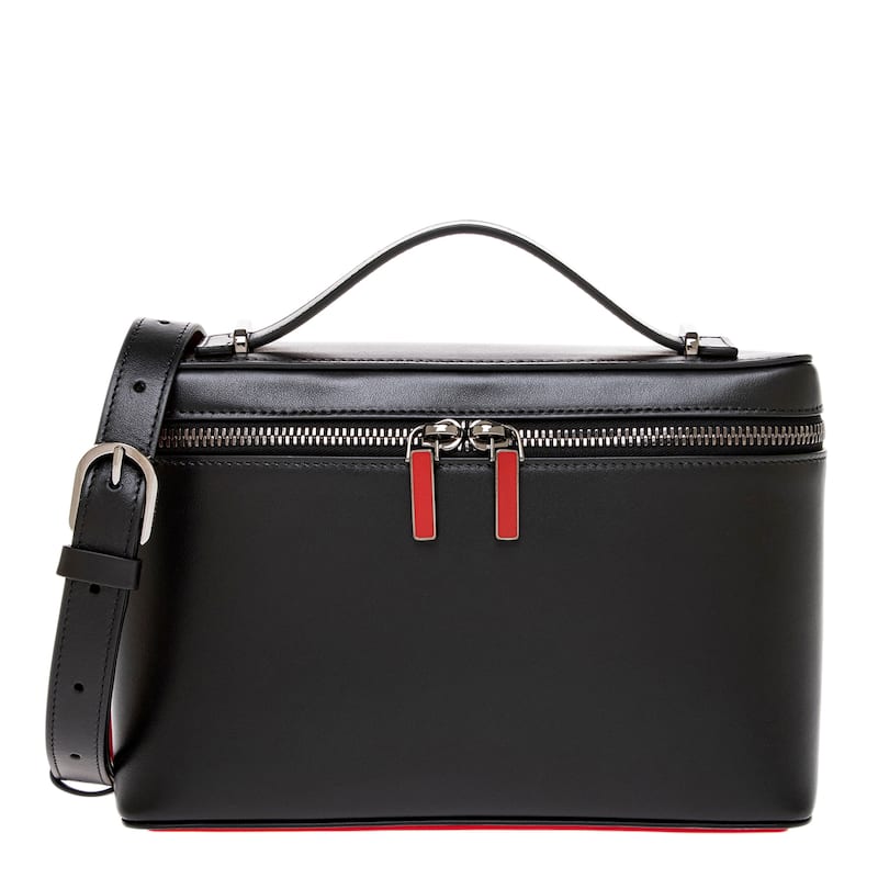 Christian Louboutin Men's Djanis Calfskin Leather Crossbody Bag - Black