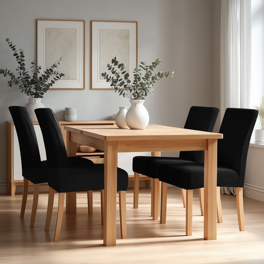 Deconovo Universal Soft Stretch Chair Slipcovers Set of 6