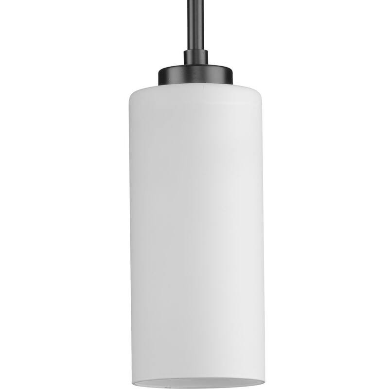 Cofield Collection One-Light Matte Black Transitional Pendant - 4 in x 4 in x 9.75 in - 4 in x 4 in x 9.75 in